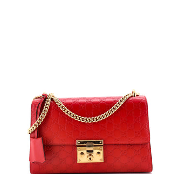 Gucci Padlock Shoulder Bag Guccissima Leather Medium