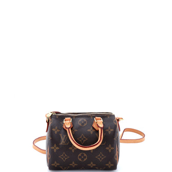 Louis Vuitton Speedy Bandouliere Bag Monogram Canvas Nano