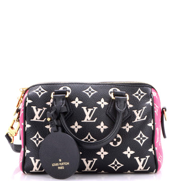 Louis Vuitton Speedy Bandouliere Bag Spring in the City Monogram Empreinte Leather 20