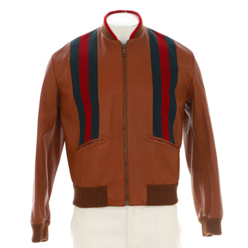 Gucci Men's Bomber Jacket Leather
