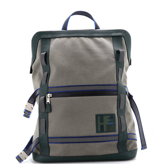 Hermes Off Piste Backpack Toile with Leather