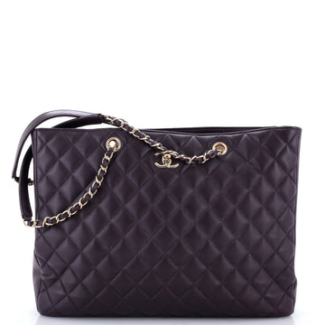 Chanel Classic CC Shopping Tote Quilted Calfskin Large