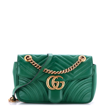 Gucci GG Marmont Flap Bag Matelasse Leather Medium