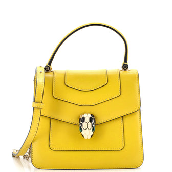 Bvlgari Serpenti Top Handle Bag Patent Small