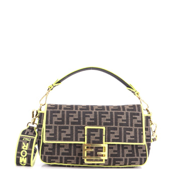 Fendi Baguette NM Bag Zucca Canvas Medium