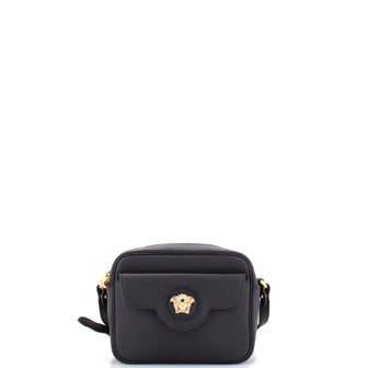 Versace La Medusa Flap Pocket Camera Bag Leather Small