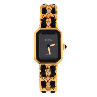 Chanel Premiere Rock Quartz Watch Plated Metal and Leather 20