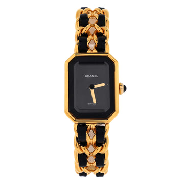 Chanel Premiere Rock Quartz Watch Plated Metal and Leather 20
