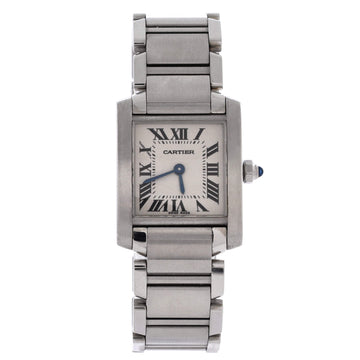 Cartier Tank Francaise Quartz Watch Stainless Steel 20