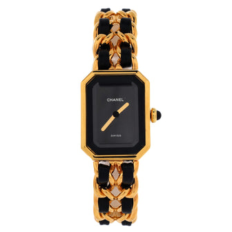 Chanel Premiere Rock Quartz Watch Plated Metal and Leather 20