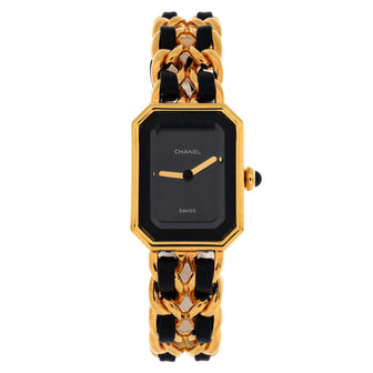 Chanel Premiere Rock Quartz Watch Plated Metal and Leather 20