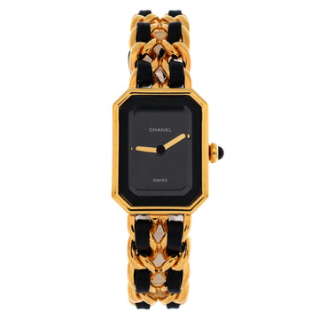 Chanel Premiere Rock Quartz Watch Plated Metal and Leather 20