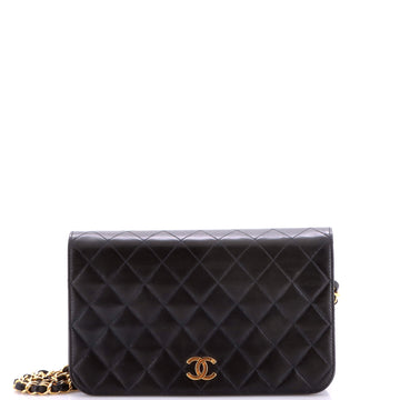 Chanel Vintage Full Flap Bag Quilted Lambskin Medium