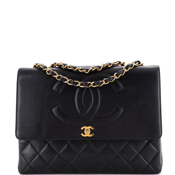 Chanel Vintage Timeless CC Flap Bag Quilted Lambskin Large
