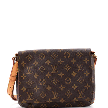 Louis Vuitton Musette Tango Handbag Monogram Canvas