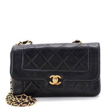 Chanel Vintage CC Chain Flap Bag Quilted Lambskin Small