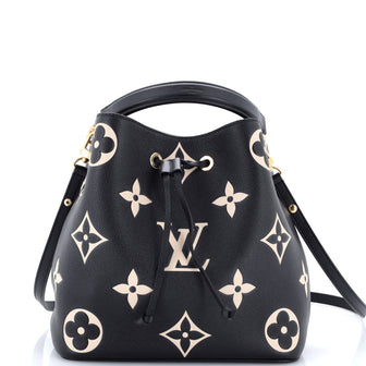Louis Vuitton NeoNoe Handbag Bicolor Monogram Empreinte Giant MM