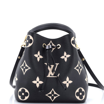 Louis Vuitton NeoNoe Handbag Bicolor Monogram Empreinte Giant MM