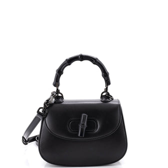 Gucci Bamboo 1947 Top Handle Bag Leather Mini