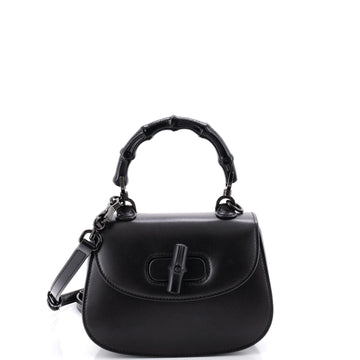 Gucci Bamboo 1947 Top Handle Bag Leather Mini