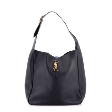 Saint Laurent Le 5 a 7 Supple Hobo Leather Large