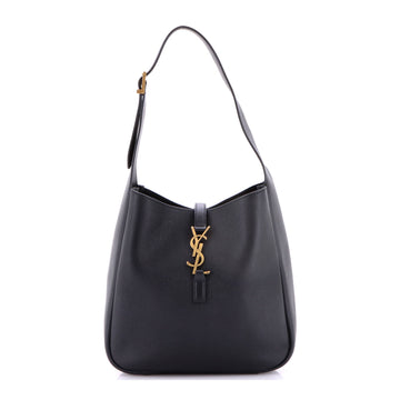 Saint Laurent Le 5 a 7 Supple Hobo Leather Small