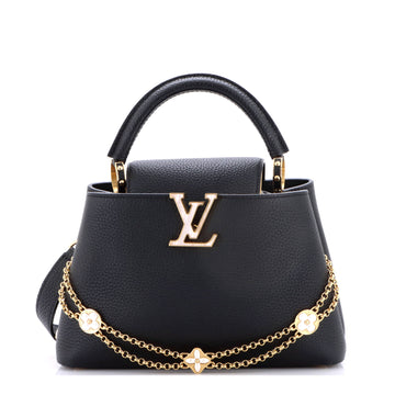 Louis Vuitton Flower Chain Capucines Bag Leather with Mother of Pearl Effect Detail BB