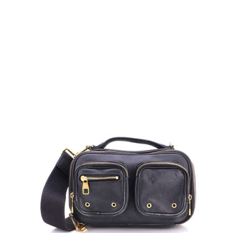 Louis Vuitton Utility Crossbody Bag Calfskin with Embossed Monogram Detail