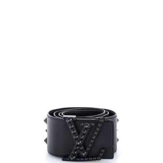 Louis Vuitton LV Initiales Clous Belt Studded Leather Extra Wide