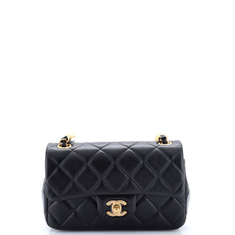 Chanel Pearl CC Flap Bag Quilted Lambskin Mini