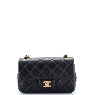 Chanel Pearl CC Flap Bag Quilted Lambskin Mini