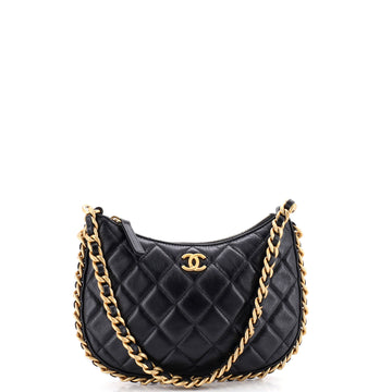 Chanel CC Chain Around Hobo Quilted Lambskin