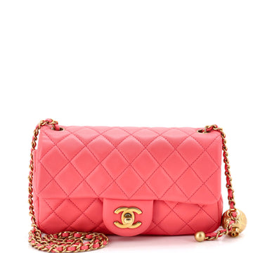 Chanel Pearl Crush Flap Bag Quilted Lambskin Mini