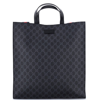 Gucci Convertible Soft Open Tote GG Coated Canvas Tall