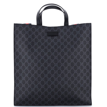 Gucci Convertible Soft Open Tote GG Coated Canvas Tall