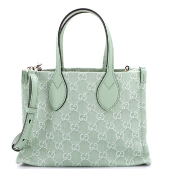 Gucci Ophidia Shopper Tote GG Denim Medium
