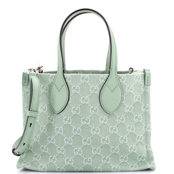 Gucci Ophidia Shopper Tote GG Denim Medium