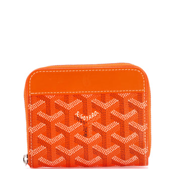 Goyard Matignon Zip Wallet Coated Canvas with Leather PM