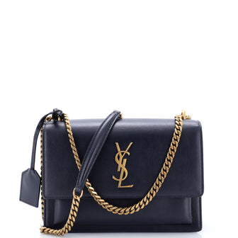 Saint Laurent Sunset Crossbody Bag Leather Medium
