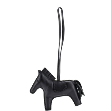 Hermes So Black GriGri Rodeo Bag Charm Leather MM