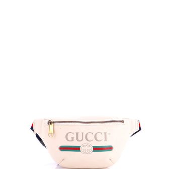 Gucci Logo Belt Bag Printed Leather Small