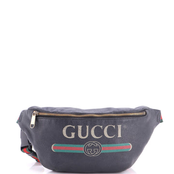 Gucci Logo Belt Bag Printed Leather Medium