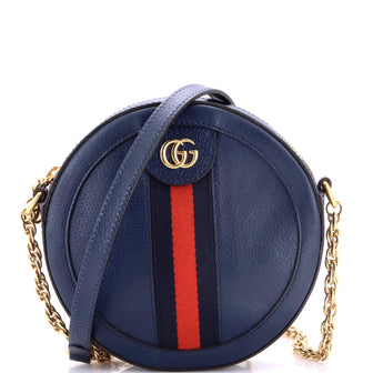 Gucci Ophidia Round Shoulder Bag Leather Mini