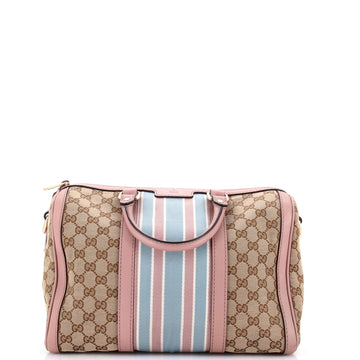Gucci Vintage Web Boston Bag GG Canvas Medium