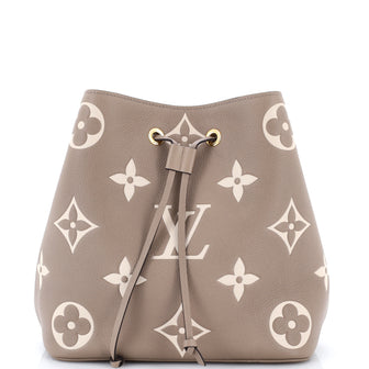 Louis Vuitton NeoNoe Handbag Bicolor Monogram Empreinte Giant MM