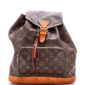 Louis Vuitton Vintage Montsouris Backpack Monogram Canvas GM