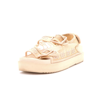Gucci Women's Isla Sandals Crystal GG Embellished Mesh