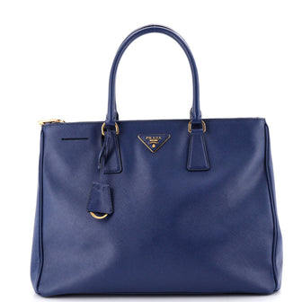 Prada Double Zip Lux Tote Saffiano Leather Large