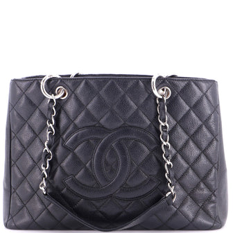 Chanel Grand Shopping Tote Quilted Caviar XL