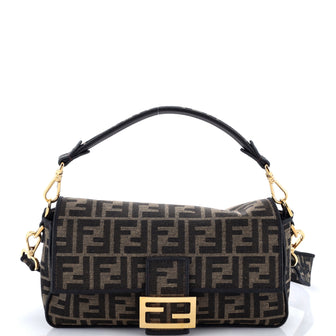 Fendi Baguette NM Bag Zucca Canvas Medium